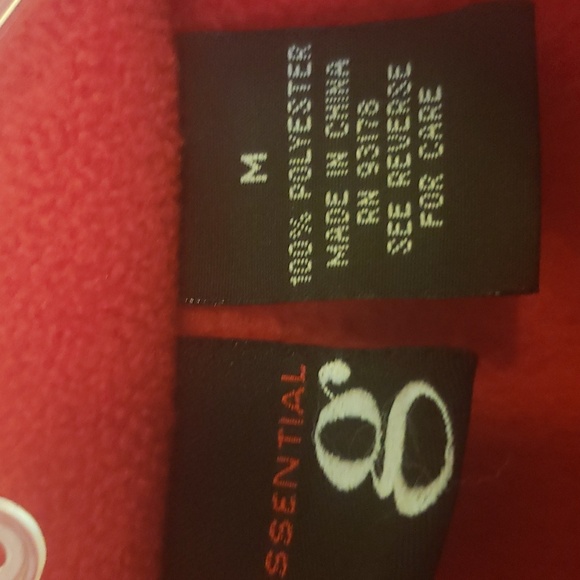 Red & Black Full Zip Fleece Jacket Size: M - Picture 3 of 6